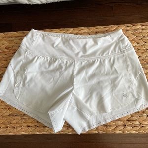 White XS Athleta running shorts
